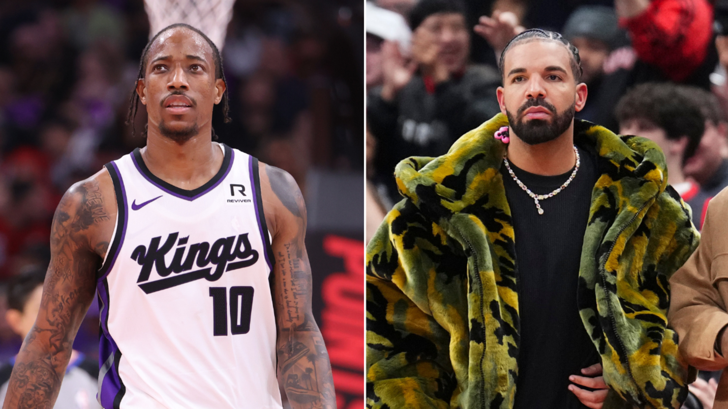 Drake calls out NBA star DeMar DeRozan at Toronto Raptors game