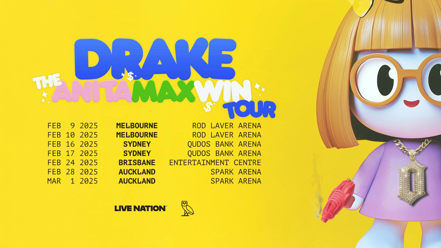 Drake announces new tour named after his crypto gambling