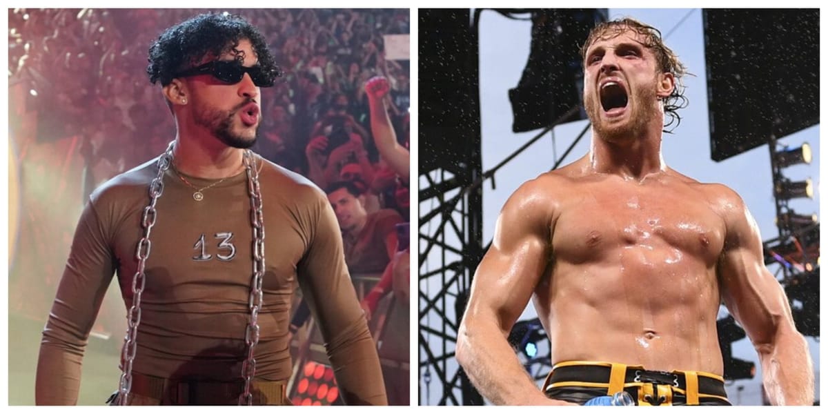 Bad Bunny wants to "put my life at risk" in a WWE ring, and Logan Paul issues a challenge to do it