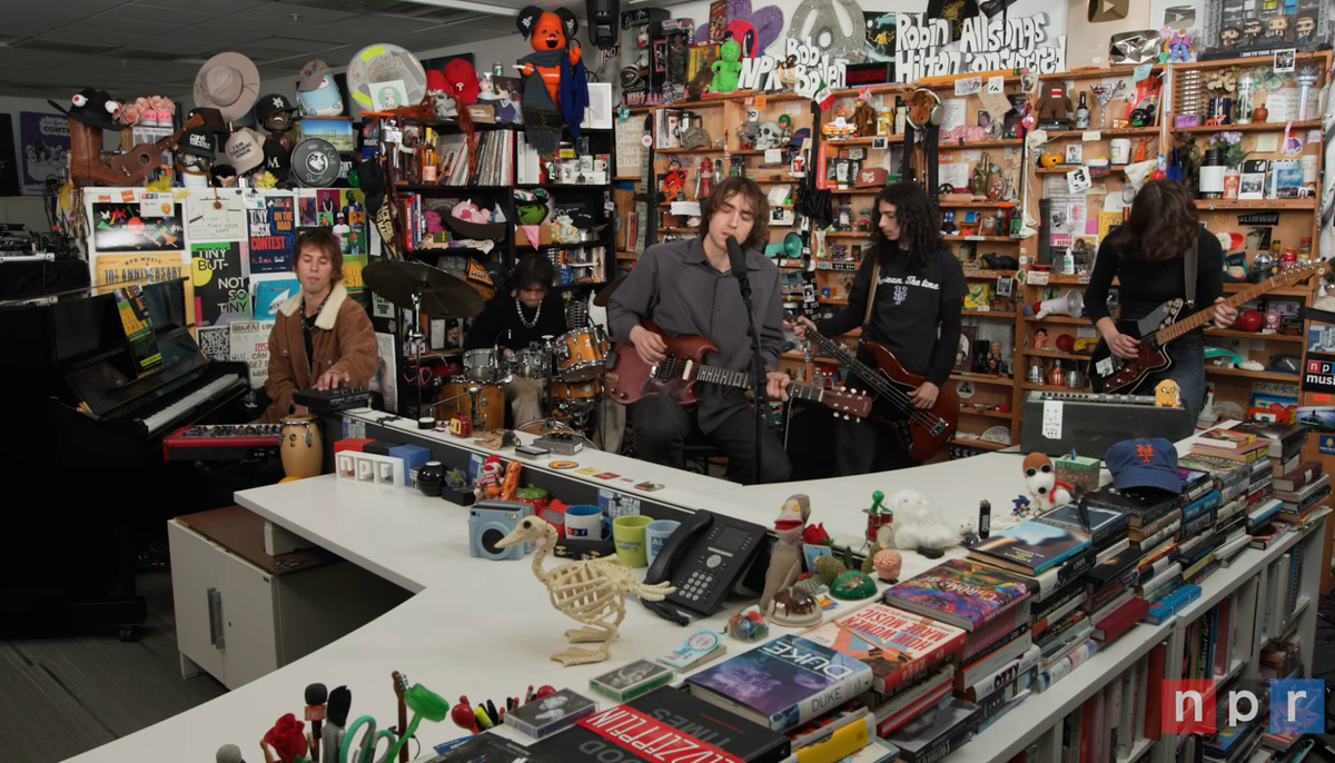 Watch Geese play 'Cobra', 'Husbands' and more on NPR's Tiny Desk Concert