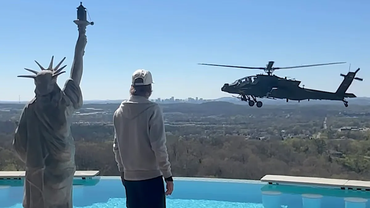 US Army investigates after Apache helicopters hover over Kid Rock’s Nashville home