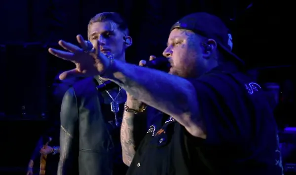 Watch Jelly Roll & mgk perform "Lonely Road" live from Harley-Davidson Homecoming