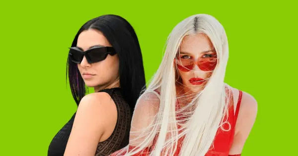 Charli xcx and Kesha team up for "Spring breakers" collab