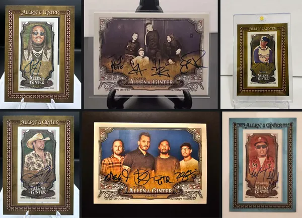 Travis Scott, Quavo, Daddy Yankee, Myke Towers, Jason Aldean, The Kid Laroi, Thrice, and The Bouncing Souls star in 2024 Topps Allen & Ginter baseball card set