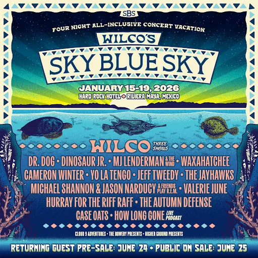 Wilco's Sky Blue Sky Festival returns; MJ Lenderman, Waxahatchee, Yo La Tengo, and more on the lineup