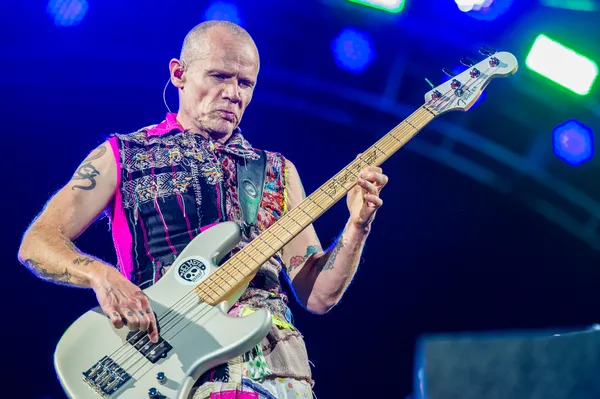 Featured image for Flea shares new single with Thom Yorke, "Traffic Lights"