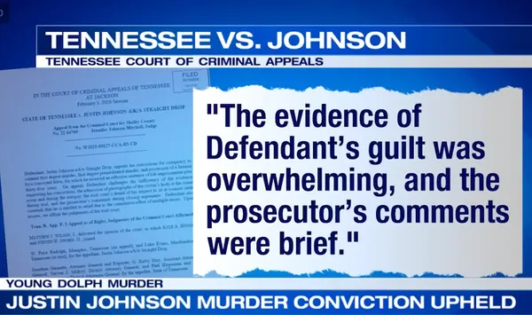 Young Dolph's murderer sees conviction upheld in Tennessee appeals court