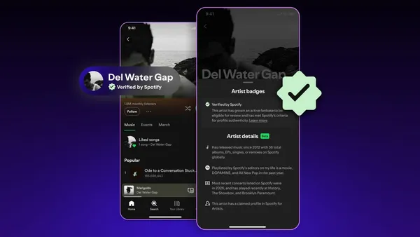 Spotify roll out new "Verified by Spotify" feature to combat AI artists