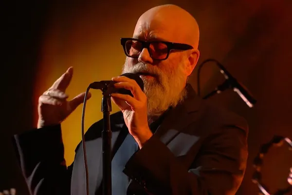 R.E.M.'s Michael Stipe debuts new solo track live, says he’s almost done with album