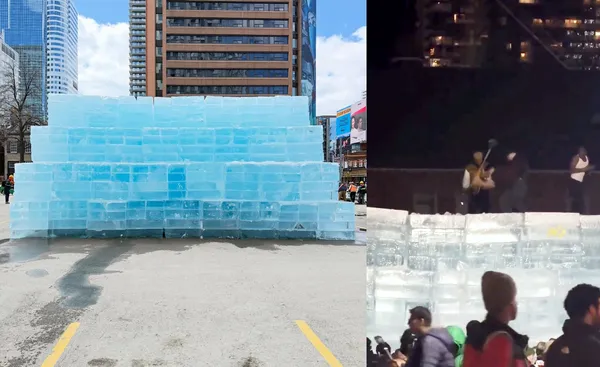 Toronto police temporarily seal off Drake’s ice sculpture area due to safety reasons