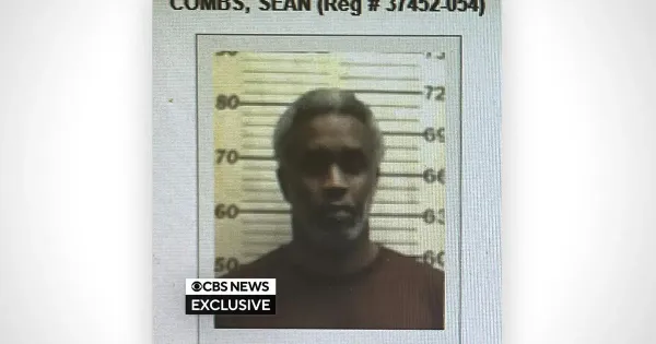 Diddy seen on camera walking at federal prison