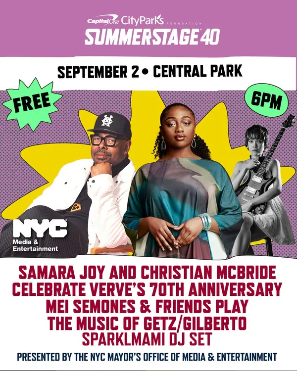 Verve Records turns 70 with a free concert in New York featuring Samara Joy and Christian McBride