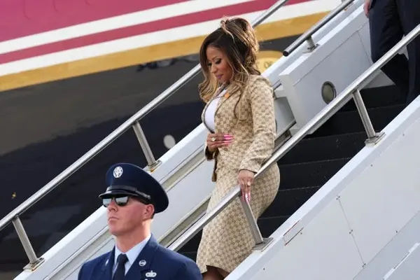 Nicki Minaj sparks rumors about taking the empty White House Press Secretary seat after an Air Force One trip